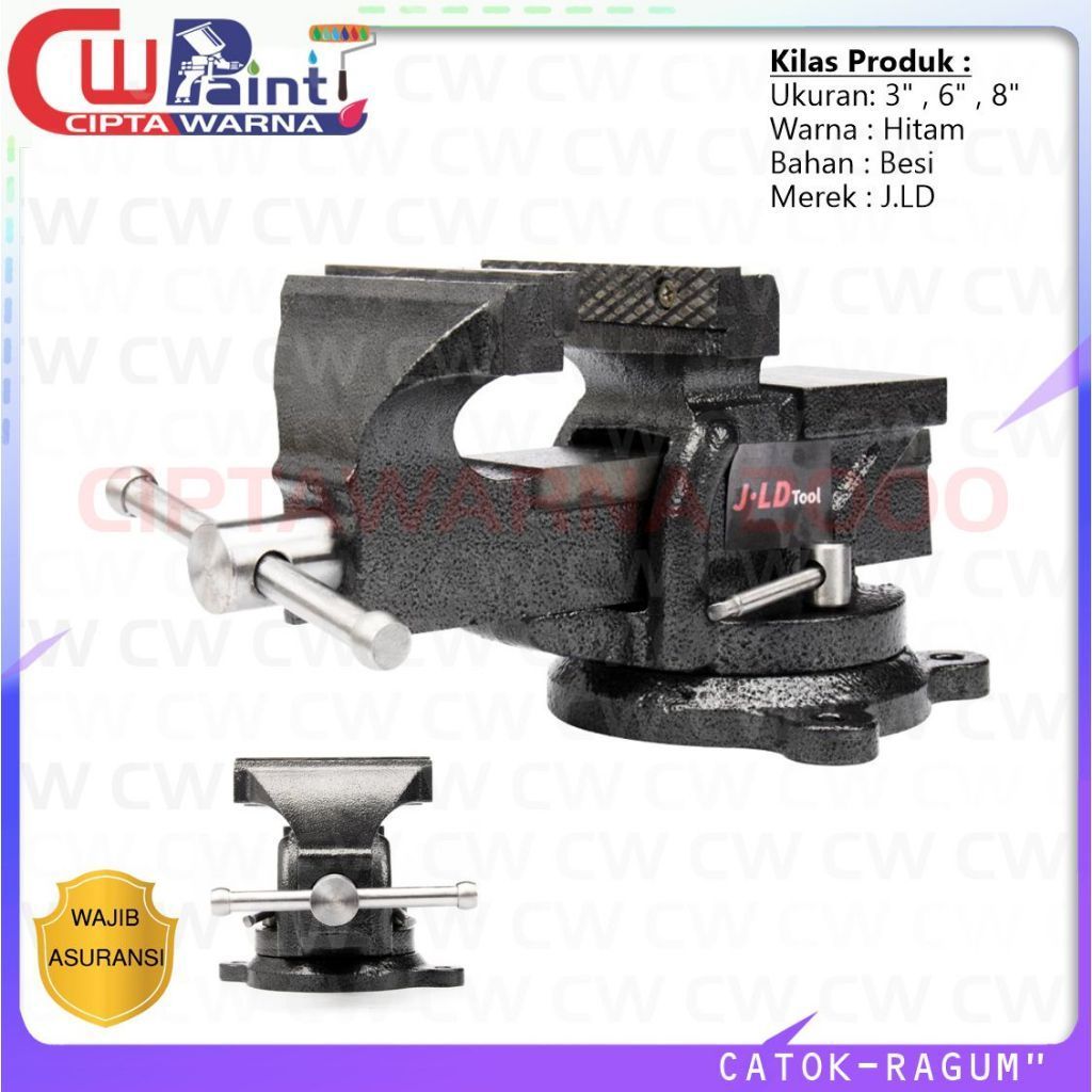 JLD Catok Clamp 3/6/8inch 360° Serbaguna Bench Vise Catok Ragum - CW2H