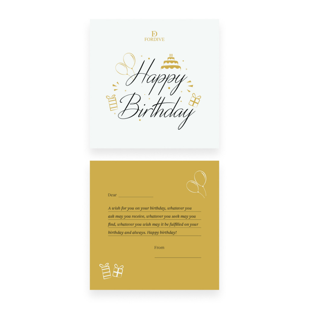 Gift Card Fordive / Custom Gift Card