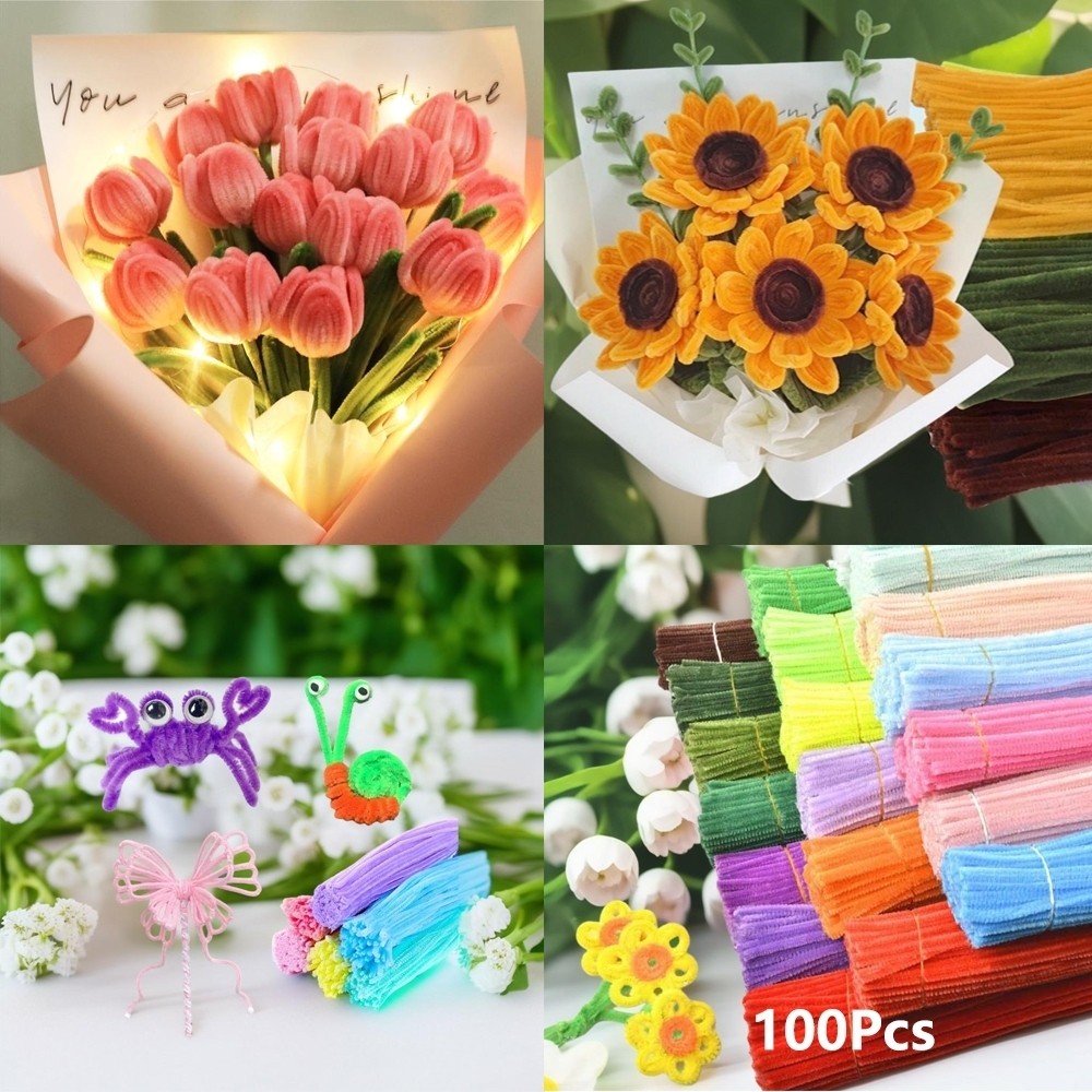 100 pcs kawat bulu mercy PREMIUM GEMBUL pipe cleaner gembul