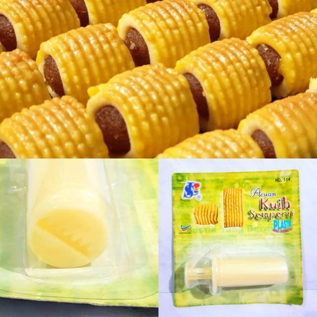 Cetakan Nastar Gulung dan kue kering Sinlian 114 105 128 176 Press Dorong Semprit Plunger Panjang 6c