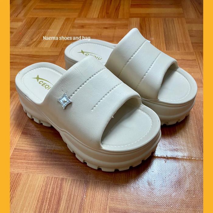 Sandal selop eva cequi 2001B - sandal selop wanita tinggi teebaru - sandal selop wedges tingi wanita