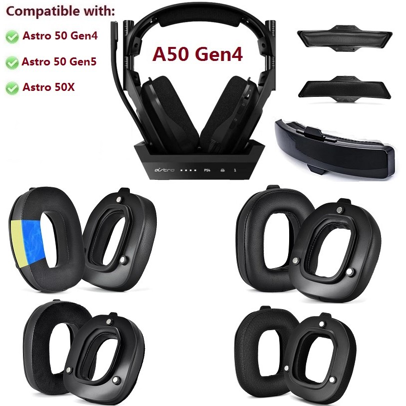 Ear pads for Logite Astro A50 Gen4 Gen5 A50X Gaming Headphones Replacement A50 4th 5th Gen Earmuffs 