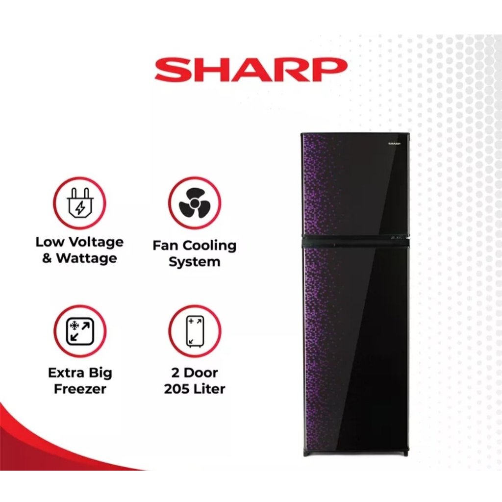 SHARP Kulkas 2 Pintu [205 L] SJ-236MG/SJ-237