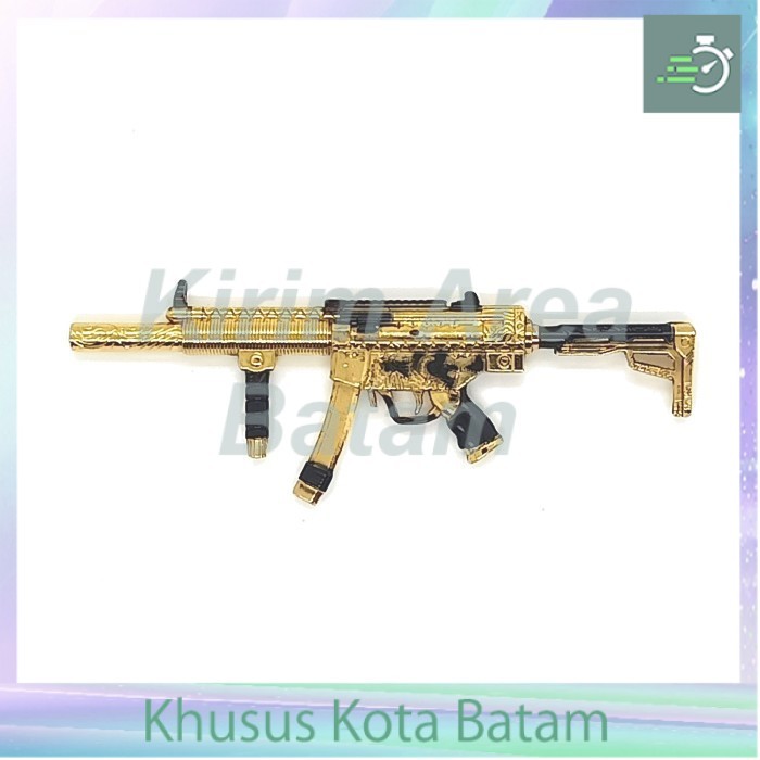 pajangan mini 9 cm sub machine gun mp5