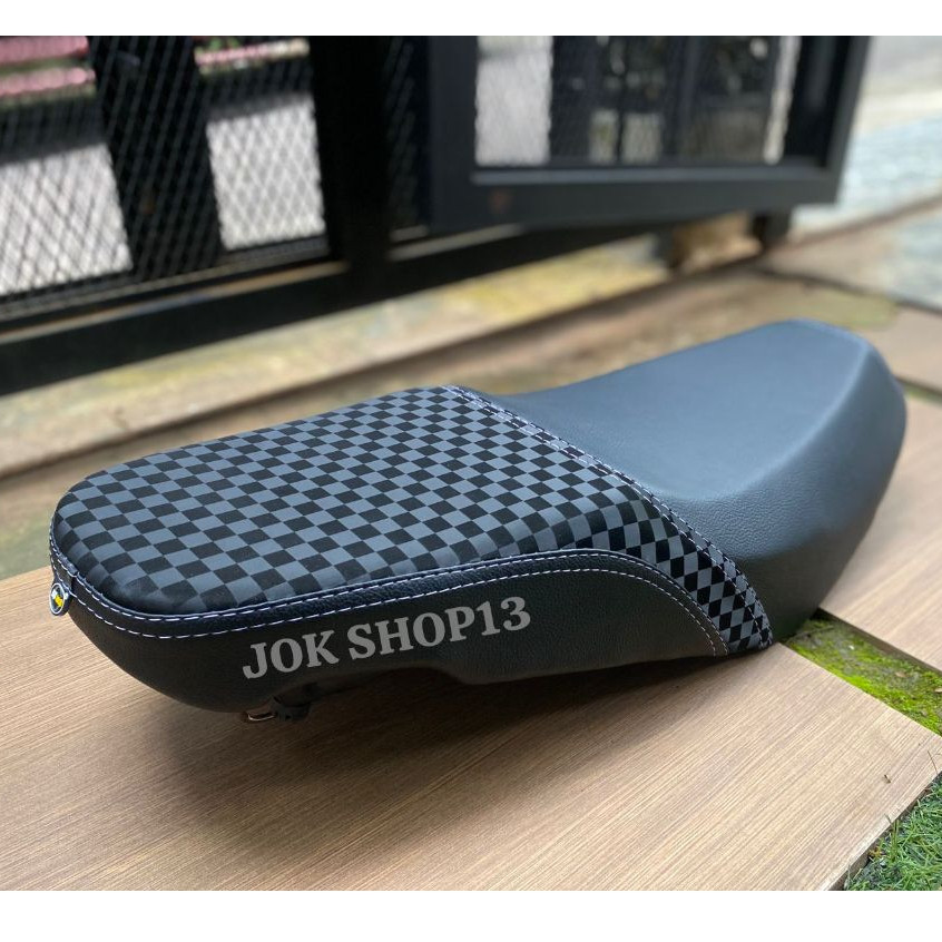 JOK CUSTOM MIO SMILE/SPORTY/MIO J/GT/JUPITER MX ROBOTIC KULIT MBTECH - Jok mio karbu sporty/smile se