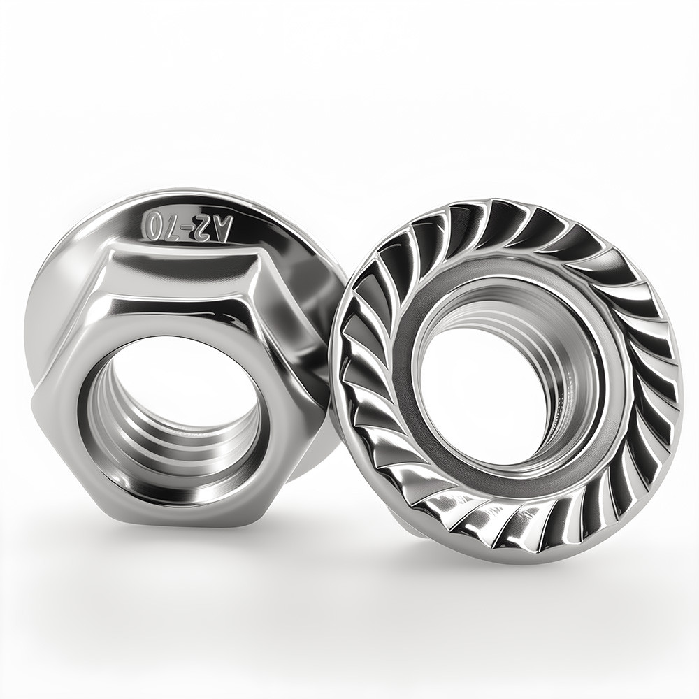 N6923 Quality Hexagon Flange Nut M3 M4 M5 M6 M8 M10 M12 M14 M16 M20 Serrated Spinlock Flange Nuts 30