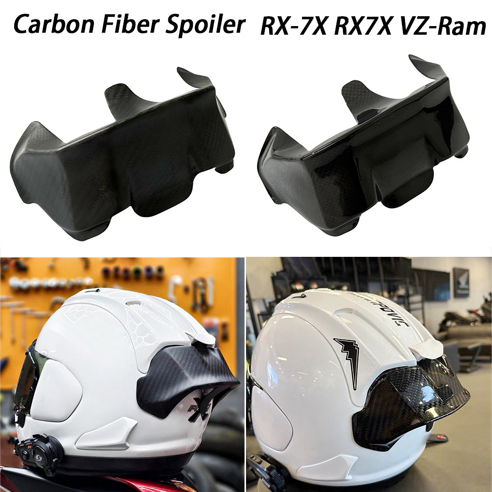 Carbon Fiber rear spoiler case for Arai RX-7X RX7X VZ-Ram RX7V RX7 Motorcycle Helmet Spoiler