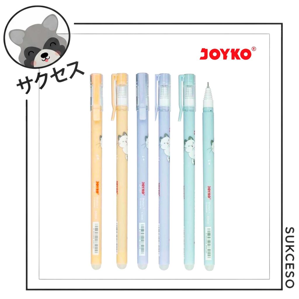 Joyko Gel Pen 0.5 GP-334 Shokyo 7 / Erasable Gel Pen Pulpen Bisa Dihapus