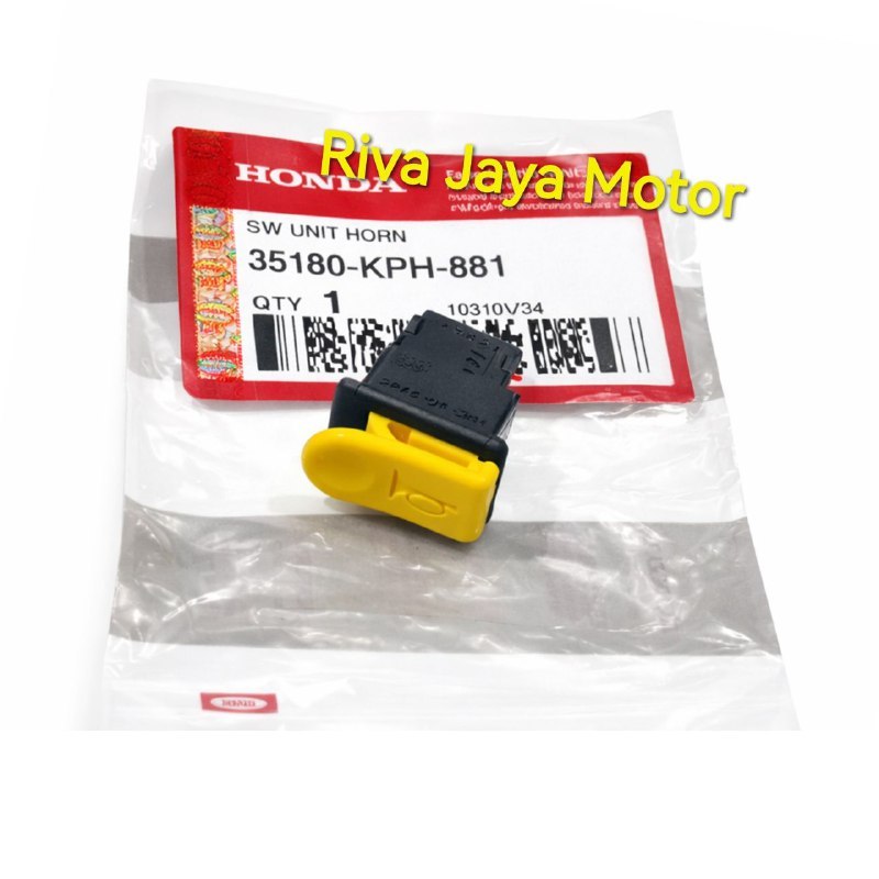 Tombol Klakson Karisma Supra Fit New X 125 Beat Vario Lama Karbu Revo 100 Kharisma 35180-KPH-881 Ori