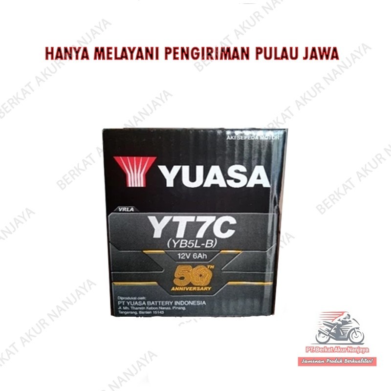 AKI MOTOR MIO KARBU, MIO SPORTY, MIO SMILE, VEGA ZR, FIZ R YT7C YUASA ORI MF SEMI BASAH