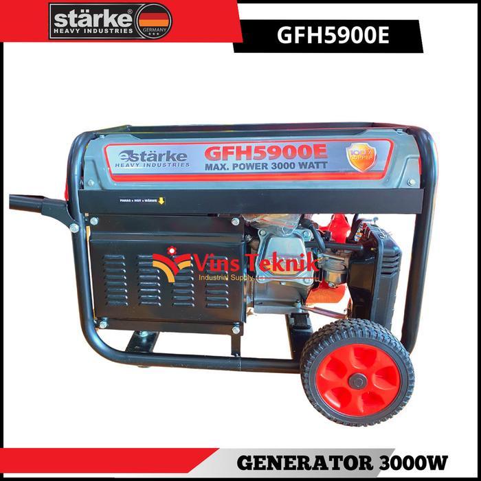 RAMADHAN SALE Mesin Genset Listrik Generator Set 3.000 WATT STARKE GFH5900E GFH 5900