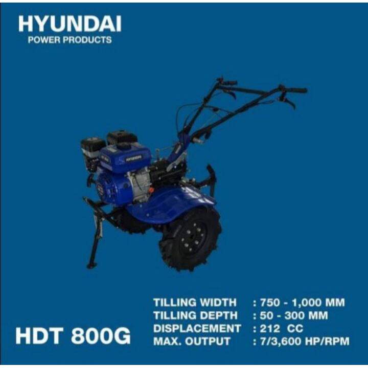 Traktor bajak sawah mini HYUNDAI HDT800G
