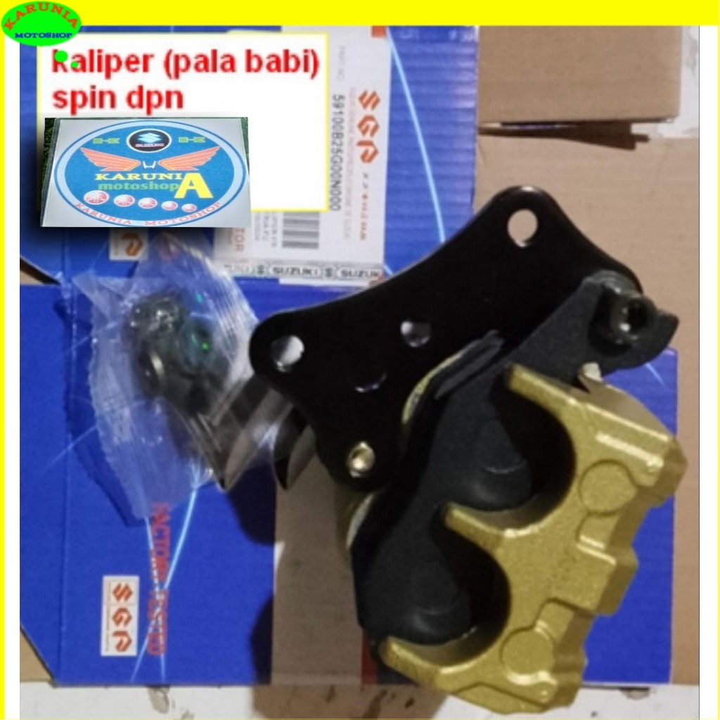 Kaliper Cakram depan+kampas rem depan Suzuki Spin 125 Skydive Nissin sgp