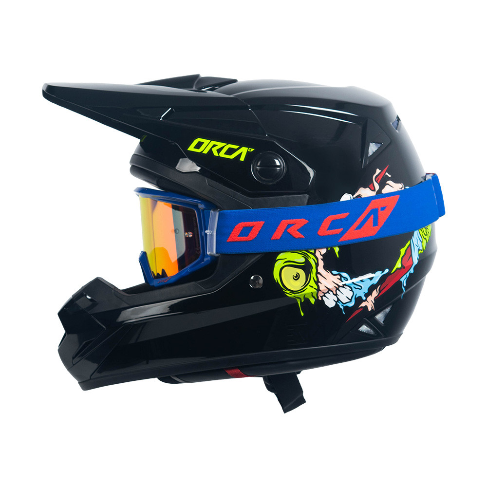 Orca Powergear - Bundling Helm Roamers + Goggle Aeroview Blue Red