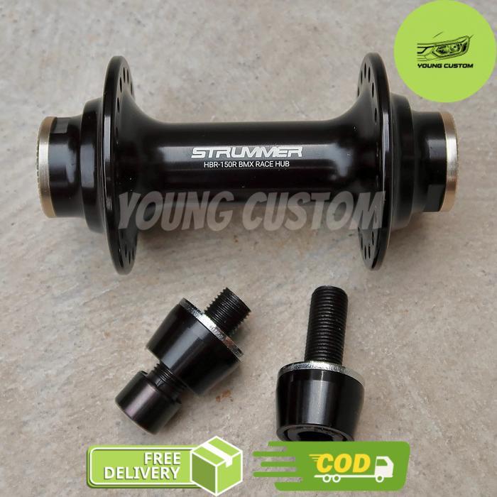 Strummer HBR-150R BMX Race Hub 36H with 16T Cog (Front/Rear) Hub Freehub Sepeda BMX - Front Only