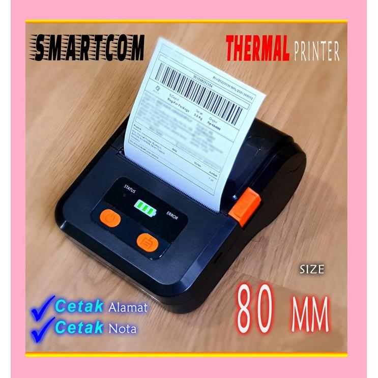 Printer Thermal Bluetooth 80mm dengan Baterai Bluetooth USB - 80MM WHITE