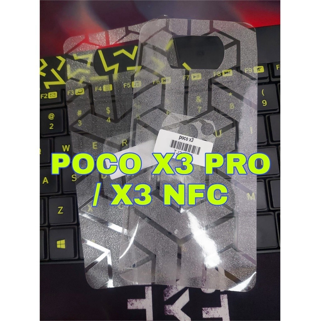 Skin Carbon XIAOMI POCO X3 / POCO X3 PRO / POCO X3 NFC Back Skin Motif Transformers Anti Gores Belak