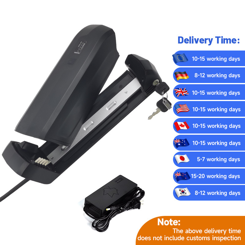 Baterai sepeda listrik Hailong 48v 10.5ah, baterai sepeda listrik 36v dengan pelepasan samping, 48v 