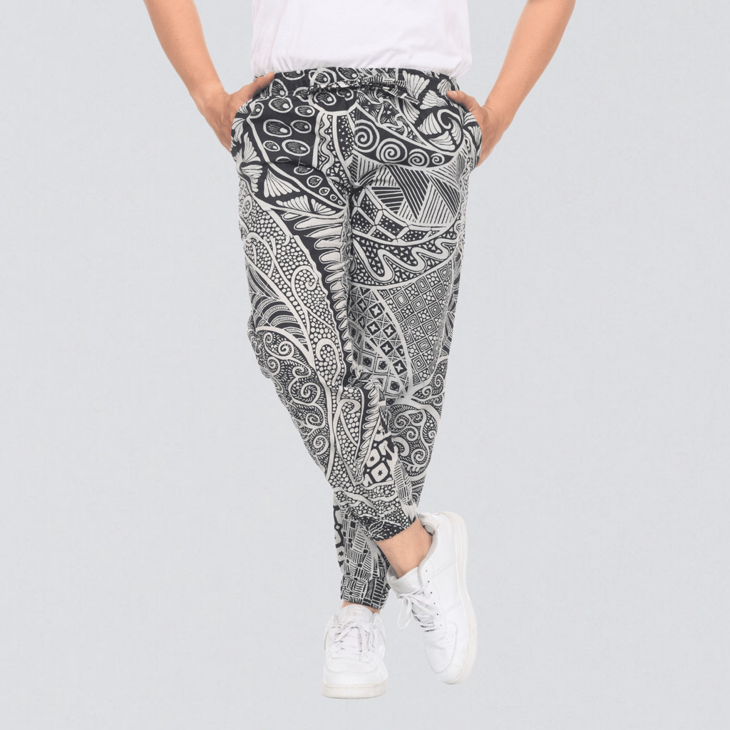 Jogger Batik Pria Celana Jogger Batik Pria Panjang Joger Pants Katun Surya Teja | Monokrom Series CJ