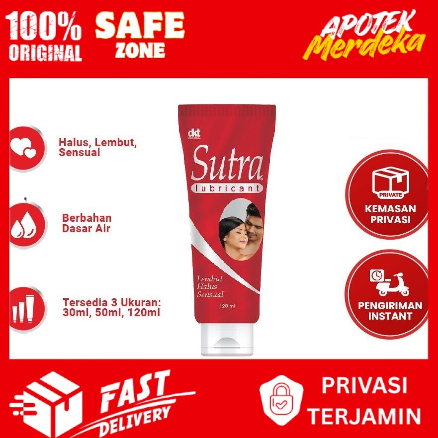 Sutra Lubricant 120 ML Pelumas Gel Lubricant Pelicin Original
