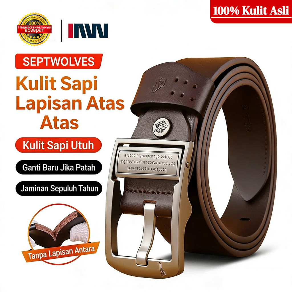 [ Tali Kulit 100% Asli ] Sabuk Pria/Ikat Pinggang Pria/Sabuk Kulit Pria/sabuk pinggang pria/tali pin