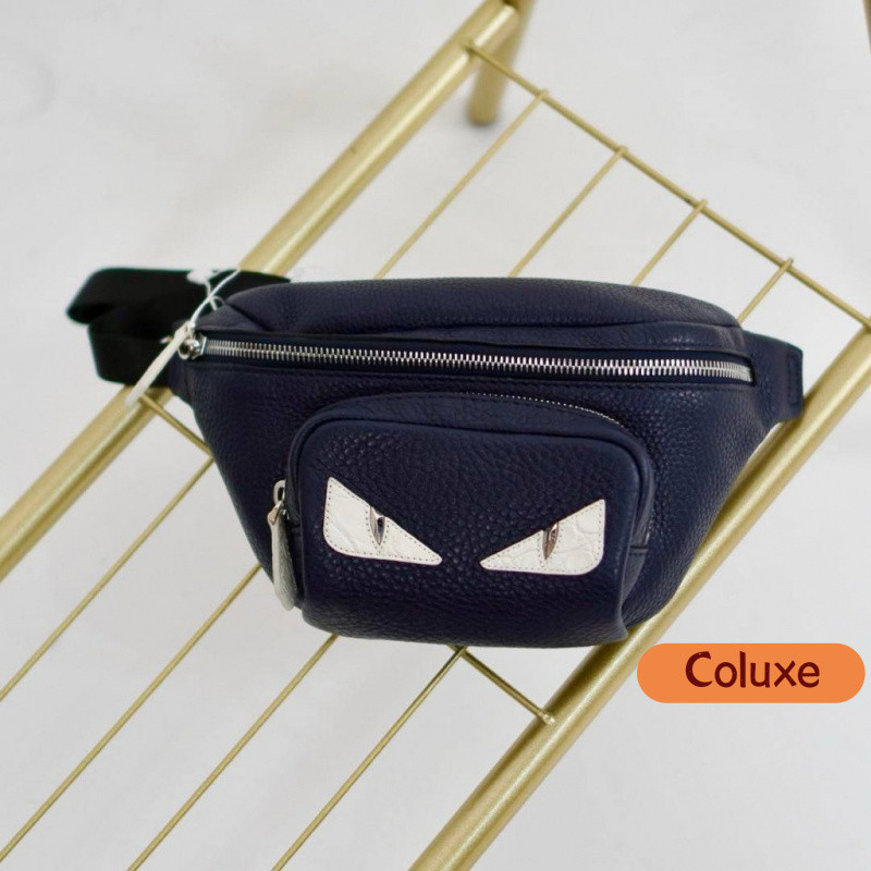 NEW FENDI Bugs Monster Eyes Bumbag / Belt Bag in Cuoio Romano