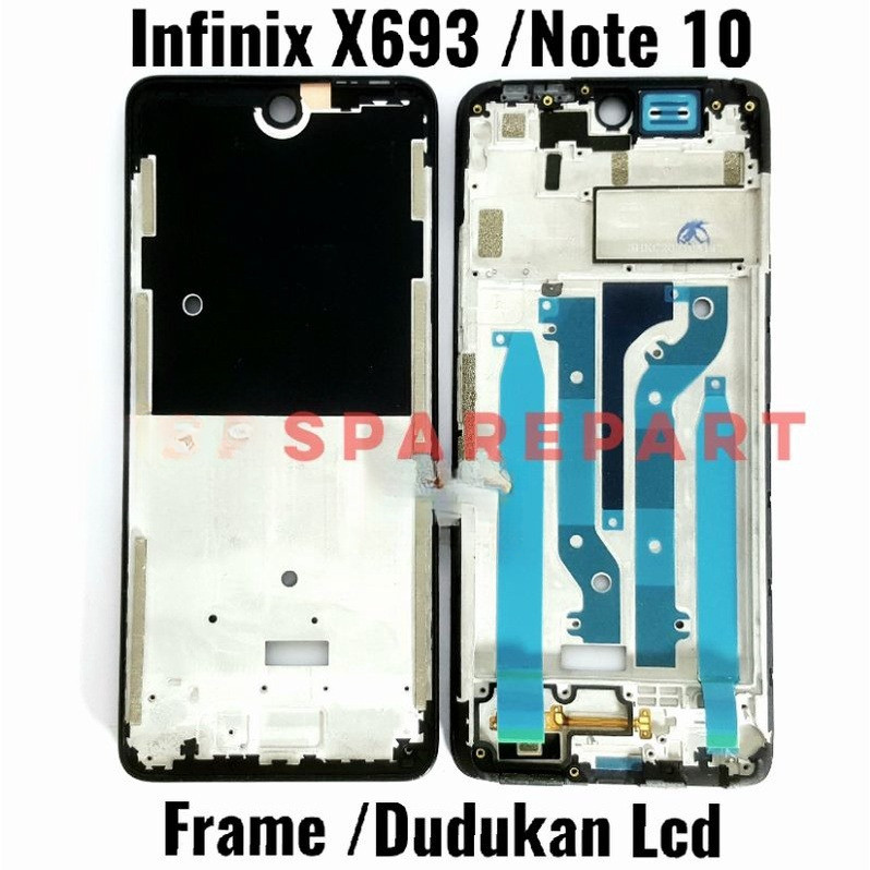 OTL.TOOLS  Frame Tulang Tengah Infinix X693 / Infinix Note 10 - Bezzel Bezel Bejel Tempat Dudukan Me