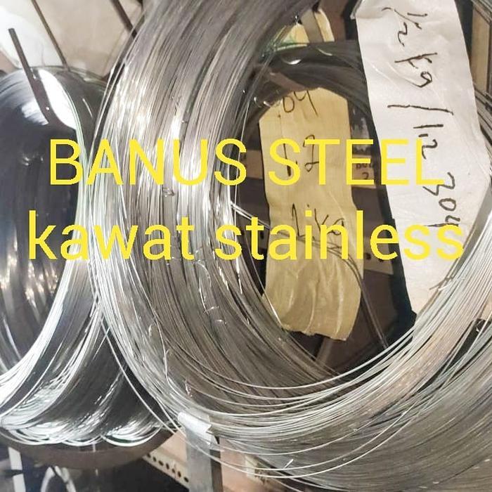 Kawat stainless hard 1 mm 304 per KG / kawat las argon stainless hard