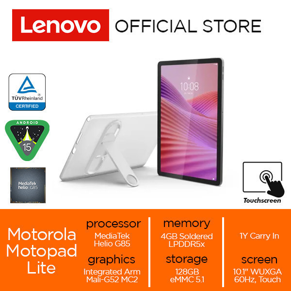 Lenovo Motopad Lite MediaTek Helio G85 4GB 128GB eMMC 5100mAh 10.1" WUXGA