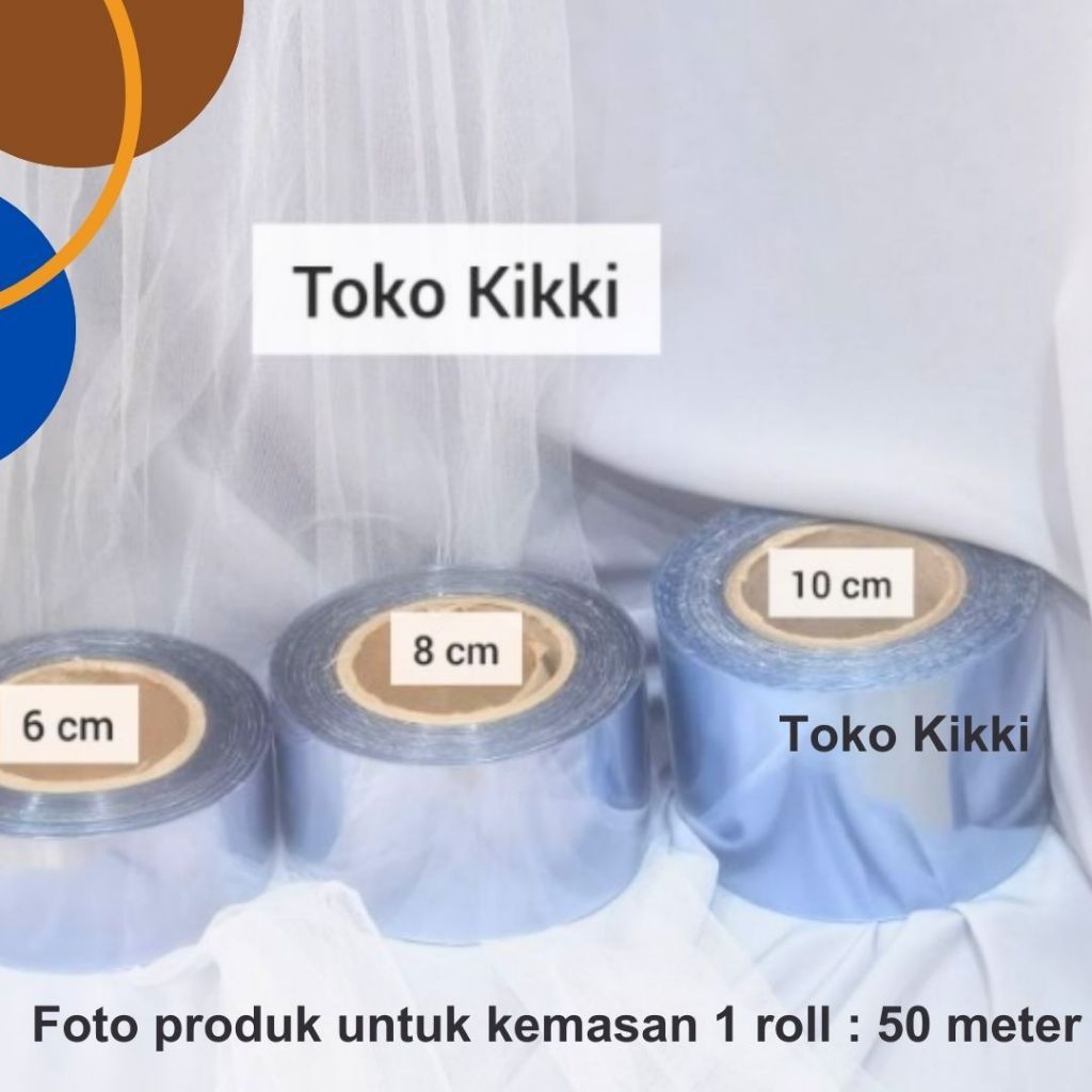 ( Banyak Ukuran ) Mika Kue Tart 1 Roll 50 Meter / Mika Makanan Cake Sushi Dimsum