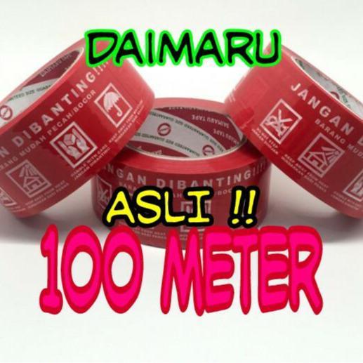 Lakban Daimaru Jangan Dibanting Fragile merah tebal