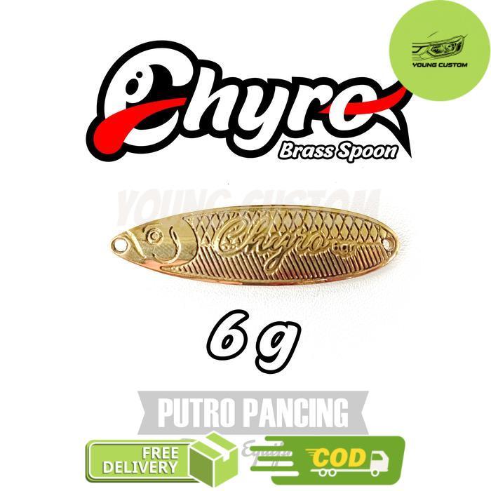 Lure Spoon Chyro Brass For Ultralight and Light Fishing Game Spoon Kuningan - 6 gram -young