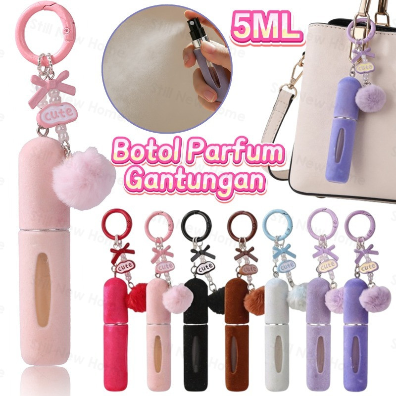 Botol Parfum Mini Travel Botol Parfum Portabel 5ML Refill Kosong Kualitas Baik Simple Aesthetic Tas 