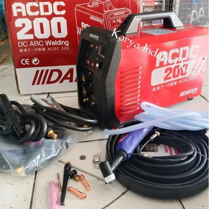 Daiden TIG 200 AC/DC Pulse Welding Inverter Machine Mesin Las Alumunium TIG200