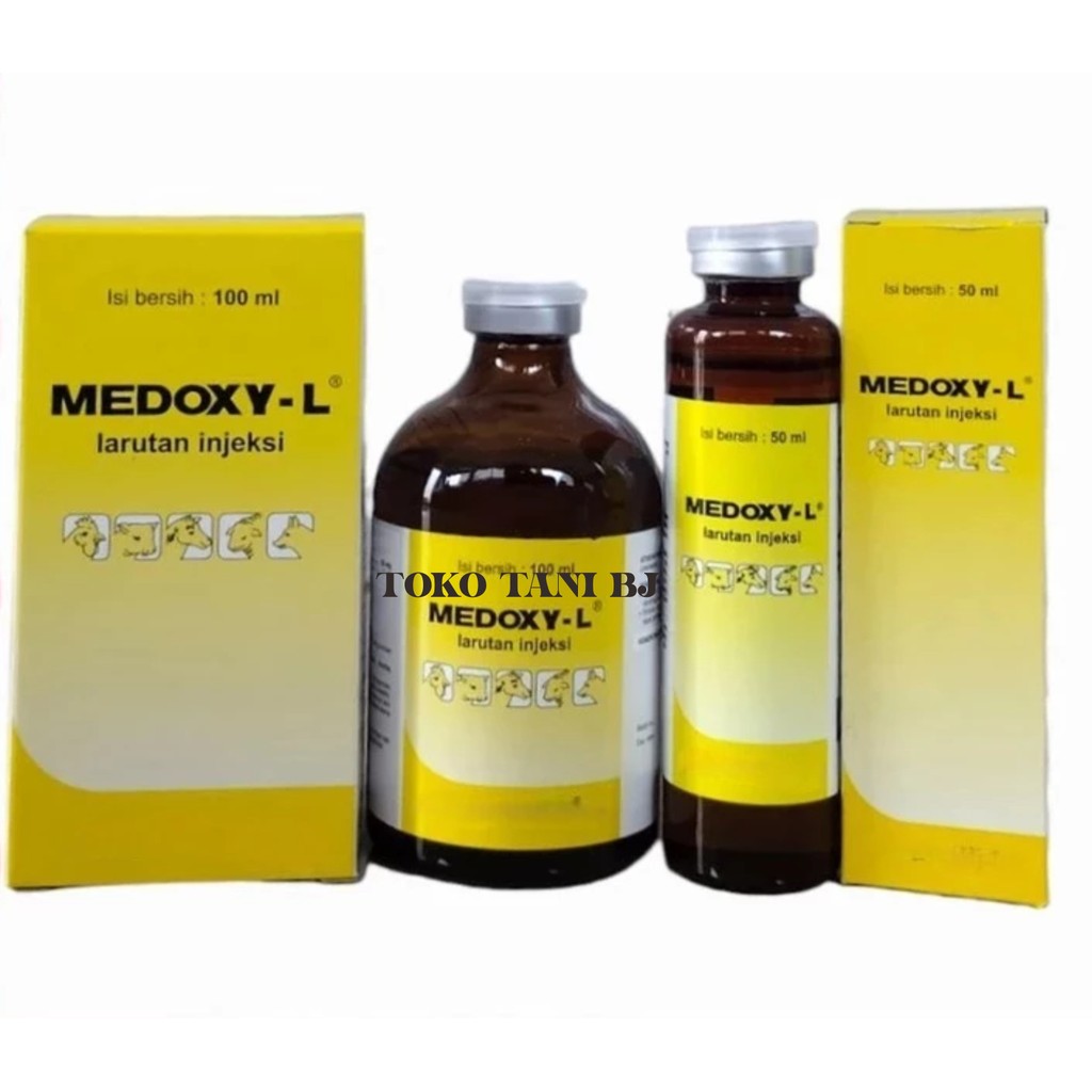 ( BISA COD ) Medoxy L 50 ml Medoxy L 100 ml Medion Obat Anti Infeksi Hewan Spektrum Luas Anjing Kuci