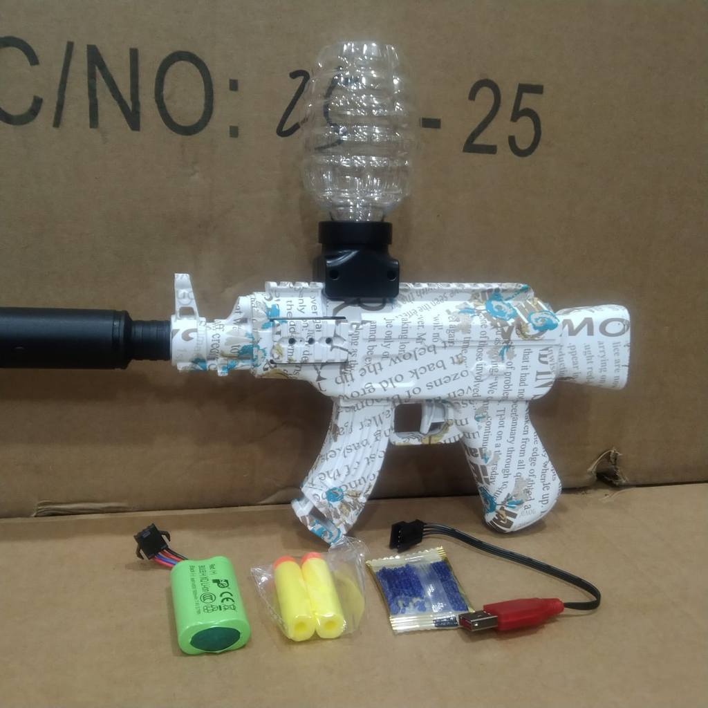 MICHELLE ONLINE SHOP - MAINAN ANAK TEMBAKAN JELLY WATER GUN BOMB MP5 GUN AUTOMACHINE AK47-M416