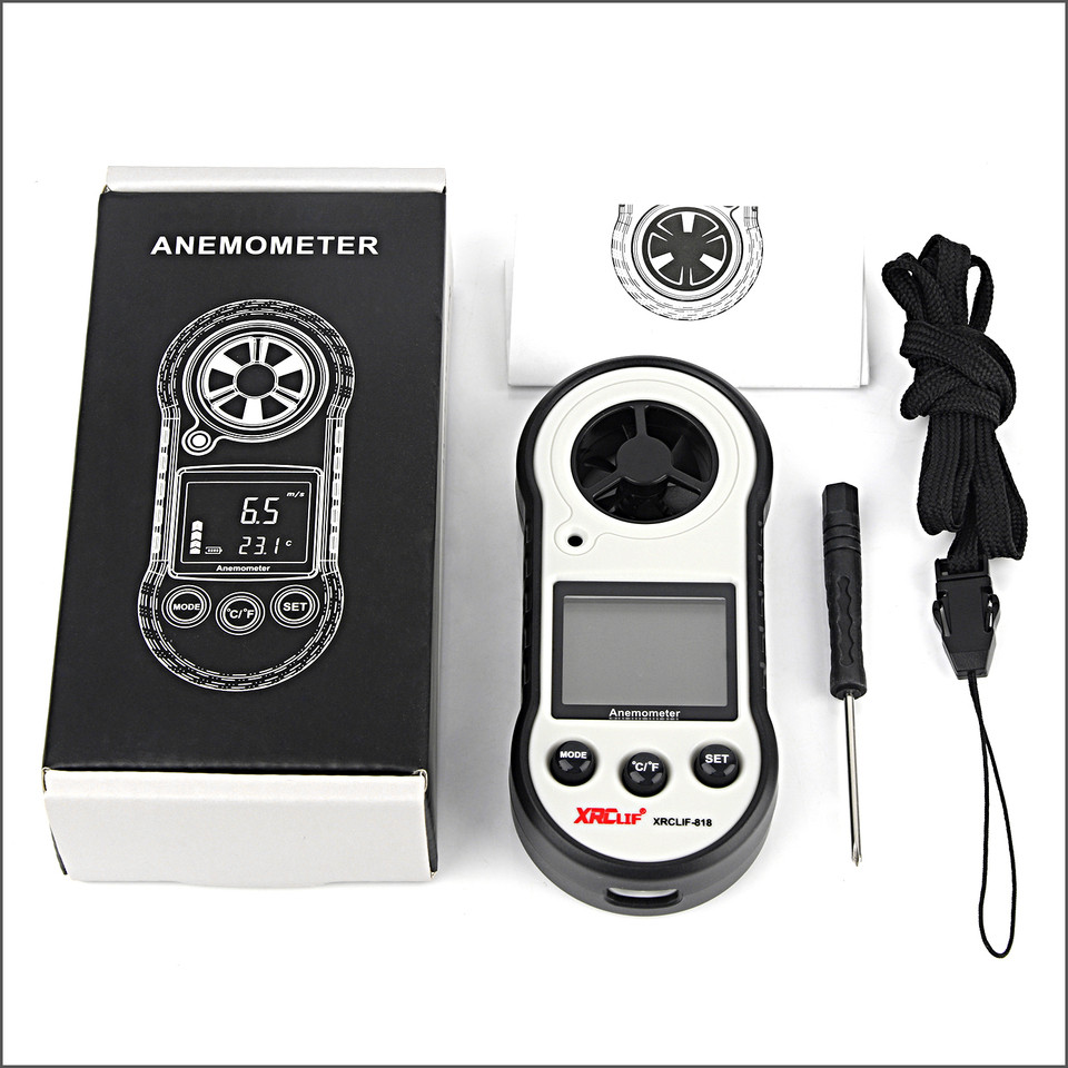 Anemometer Wind speed Handheld Digital Wind Speed Meter Portable Anemometer Sensor Wind Speed 0-30M/