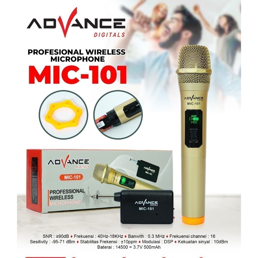Wireless Mic Advance MIC-101 / MIC 101 Pro