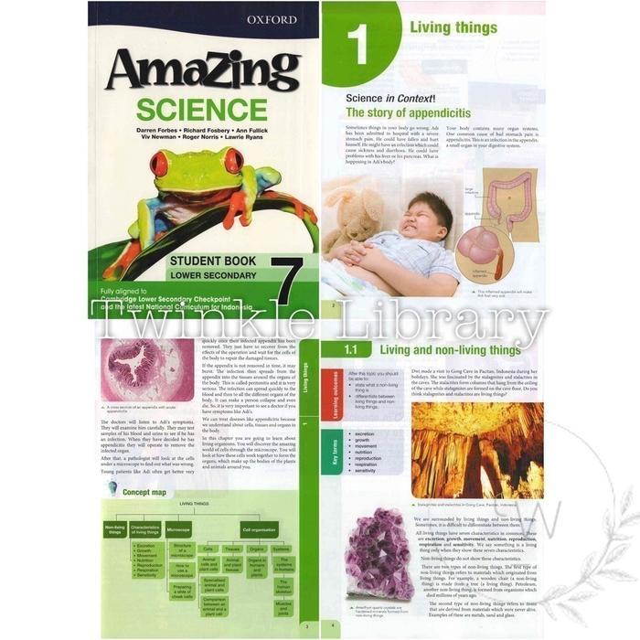 BUKU CETAK Amazing Science Lower Secondary 7 Student Book / Workbook (Lower Secondary Checkpoint) | 