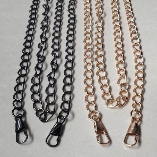 Aksesoris Tas Rantai Premium Terbaru Kekinian Hitam Gold