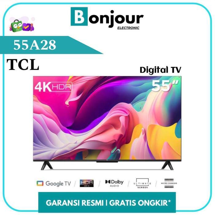 Google TV TCL 55A28 55" Inch Android Google TV 55 Inch 4K TV 55A28 TCL