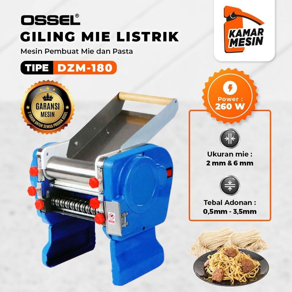 Giling Mie Listrik Mesin Mie Listrik Gilingan Mie Listrik Penggiling Mie Listrik DZM-180 DZM180 OSSE