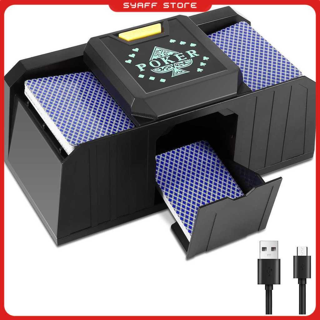 SIL Mesin Kocok Kartu Otomatis 2 Deck Shuffle Machine Bridge UNO Games - S-44