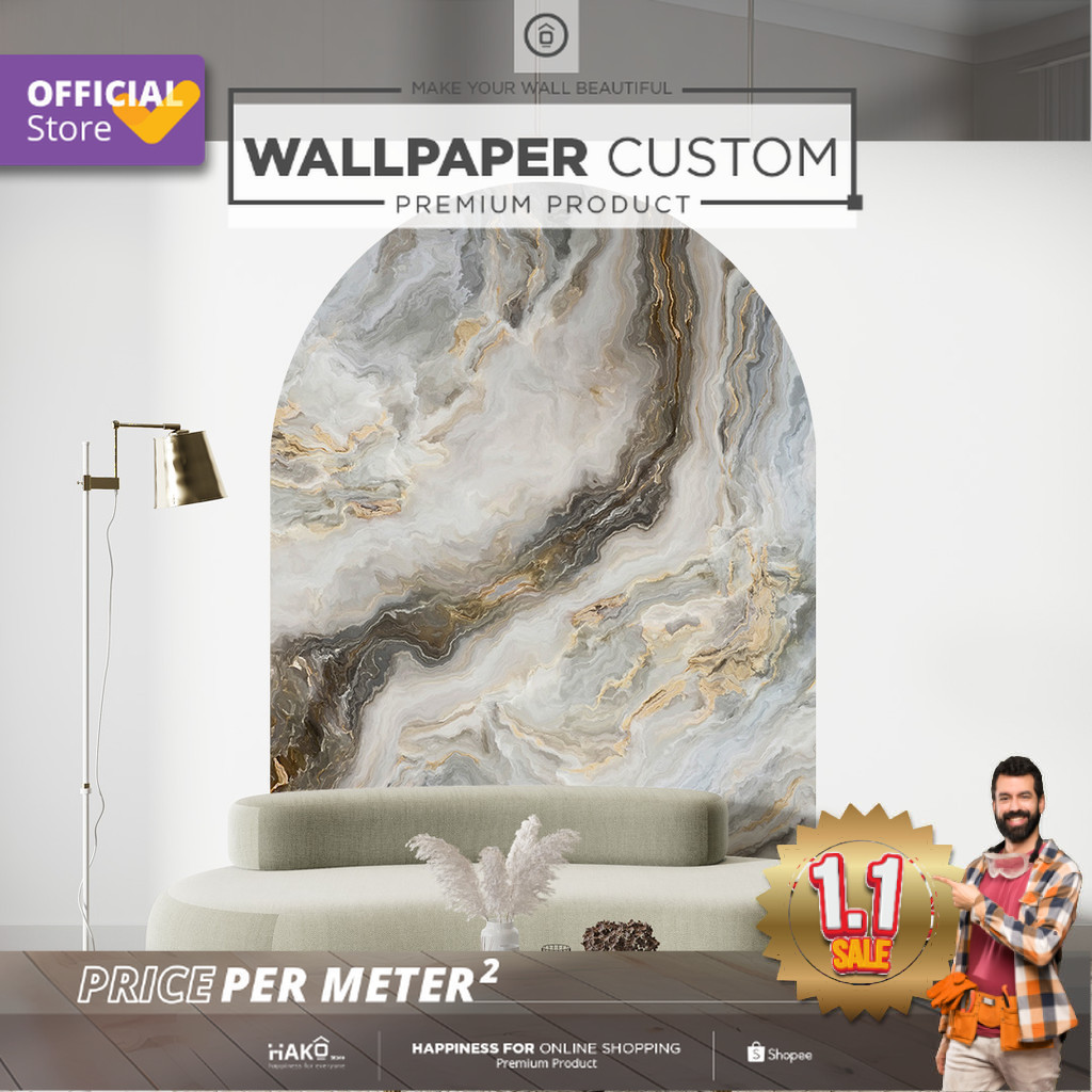 Stiker Dinding Aesthetic | Stiker Dinding Arch Design | Stiker Dinding Motif Abstrak 4 | Stiker Dind