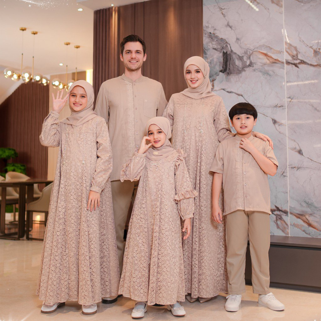 SARIMBIT ROYAL ARMOR BEIGE BY ETHICA BAHAN SAVINA + ALLORA BRUKAT MEWAH