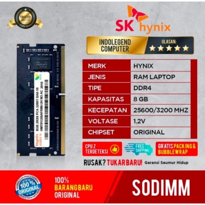 RAM HYNIX SODIM DDR4 8GB PC3200
