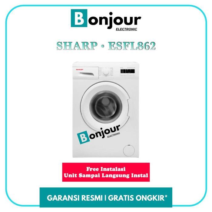 PROMO GASPPOL SHARP ESFL862 I ES FL862 I SHARP FRONT LOADING 6 KG PROMO I ES-FL862