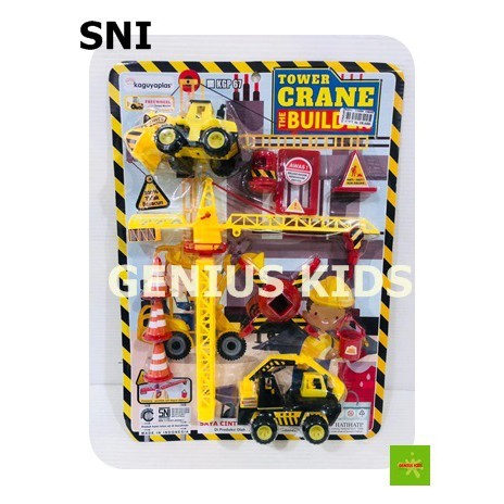 MAINAN MOBIL TOWER CRANE BUILDER SET / MAINAN MOBIL CRANE TERMURAH