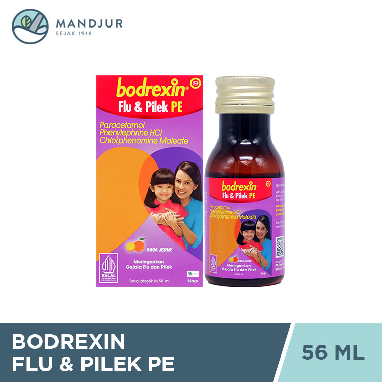 Bodrexin Flu & Pilek PE Sirup - Pereda Flu dan Pilek Pada Anak