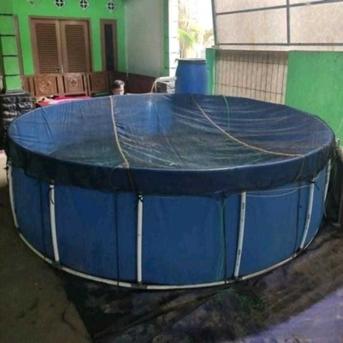 tutup diameter 3,5 rk hitam triple tutup kolam diameter bioflok
